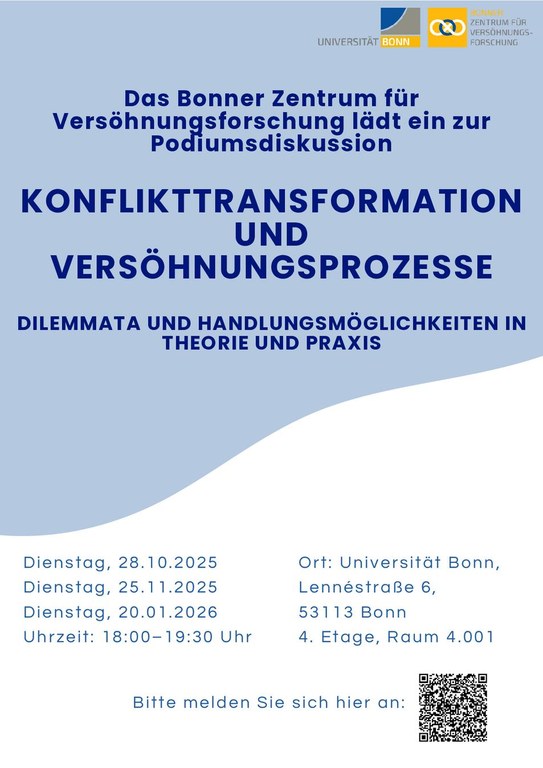 Podiumsdiskussion: KONFLIKTTRANSFORMATION UND VERSÖHNUNGSPROZESSE