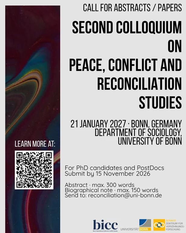 CfP: SECOND COLLOQUIUM ON PEACE, CONFLICT AND RECONCILIATION STUDIES