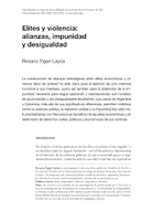 Figari Layús, R. (2023): „Elites y violencia: alianzas, impunidad y desigualdad.“ Nueva Sociedad No 303: 64-77.