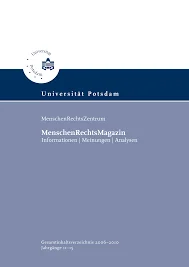 Figari Layús, R. / Kintzel, Y. (2008): „Der Demobilisierungsprozess in Kolumbien: ein Beispiel für Transitional Justice?“ MenschenRechtsmagazin 14 (2), Universität Potsdam: 253-262.